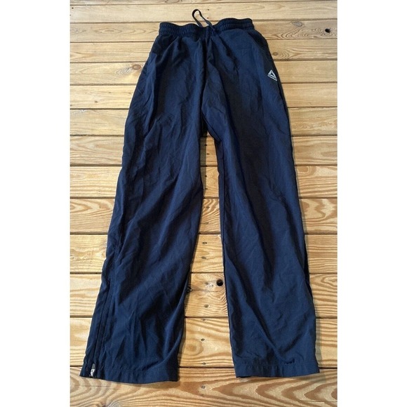 Reebok Zip Ankle Track Pants Size Small Men’s Black - Picture 1 of 8